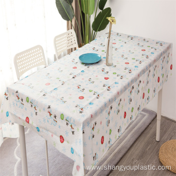 pe Christmas printed tablecloth